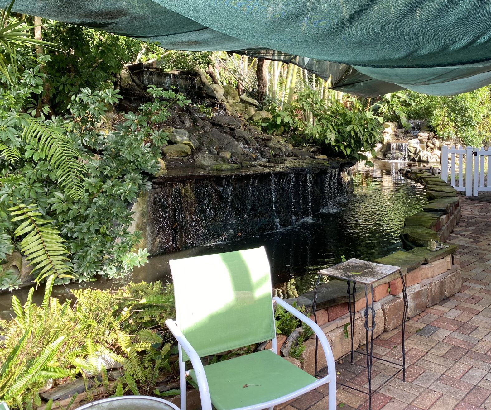 Home Care Gardens waterfall and pond